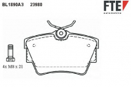 Комплект тормозных колодок FTE BL1890A3