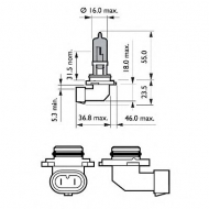 Лампа накаливания PHILIPS 9006BVUB1