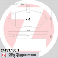 Комплект тормозных колодок ZIMMERMANN 24133.185.1