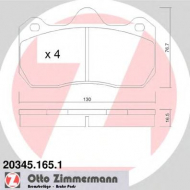 Комплект тормозных колодок ZIMMERMANN 20345.165.1