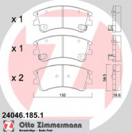Комплект тормозных колодок ZIMMERMANN 24046.185.1
