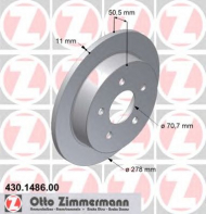 Тормозной диск ZIMMERMANN 430.1486.00