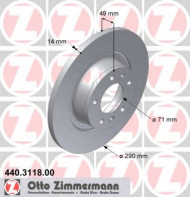 Тормозной диск ZIMMERMANN 440.3118.00