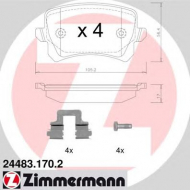 Комплект тормозных колодок ZIMMERMANN 24483.170.2