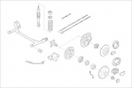 Подвеска колеса DELPHI FORD-12422-R