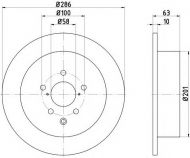 Тормозной диск HELLA 8DD 355 116-421