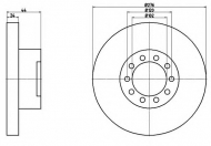 Тормозной диск HELLA 8DD 355 117-581