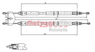 Трос METZGER 11.5453