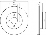 Тормозной диск HELLA 8DD 355 102-221