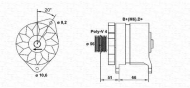 Генератор MAGNETI MARELLI 943356183010