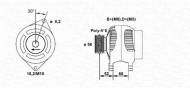 Генератор MAGNETI MARELLI 943356964010