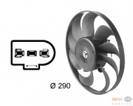 Вентилятор BEHR HELLA SERVICE 8EW 009 144-601