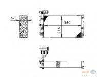 Испаритель BEHR HELLA SERVICE 8FV 351 211-671