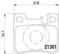 Комплект тормозных колодок PAGID T1067