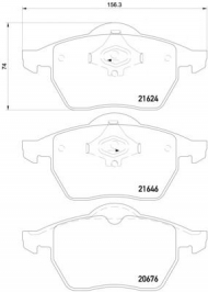 Комплект тормозных колодок PAGID T1093