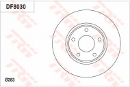 Тормозной диск TRW DF8030