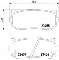 Комплект тормозных колодок PAGID T1238