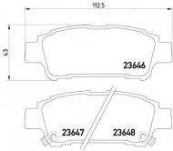 Комплект тормозных колодок PAGID T1343