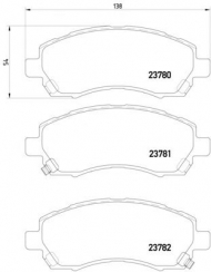 Комплект тормозных колодок PAGID T1320