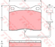 Комплект тормозных колодок TRW GDB802