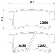 Комплект тормозных колодок PAGID T1430