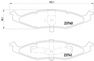 Комплект тормозных колодок PAGID T1317