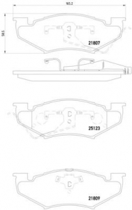 Комплект тормозных колодок PAGID T1944