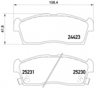 Комплект тормозных колодок PAGID T2104