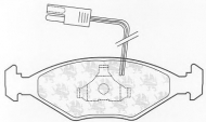 Комплект тормозных колодок QH Benelux BP545