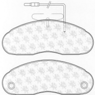 Комплект тормозных колодок QH Benelux BP657