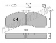 Комплект тормозных колодок TRUSTING 594.3W