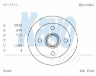 Тормозный барабан KAVO PARTS BD-3355