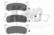 Комплект тормозных колодок KAVO PARTS KBP-4539
