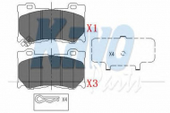 Комплект тормозных колодок KAVO PARTS KBP-6581