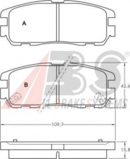 Комплект тормозных колодок A.B.S. 36794 OE