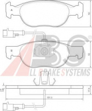 Комплект тормозных колодок A.B.S. 36892 OE