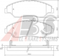 Комплект тормозных колодок A.B.S. 37137 OE