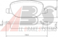 Комплект тормозных колодок A.B.S. 37317 OE