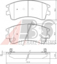 Комплект тормозных колодок A.B.S. 37381