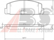 Комплект тормозных колодок A.B.S. 37382 OE