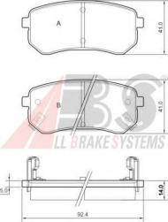 Комплект тормозных колодок A.B.S. 37515 OE