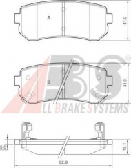 Комплект тормозных колодок A.B.S. 37533