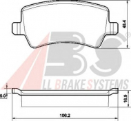 Комплект тормозных колодок A.B.S. 37562 OE