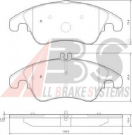 Комплект тормозных колодок A.B.S. 37586 OE