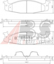 Комплект тормозных колодок A.B.S. 38632