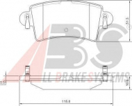Комплект тормозных колодок A.B.S. P 59 040