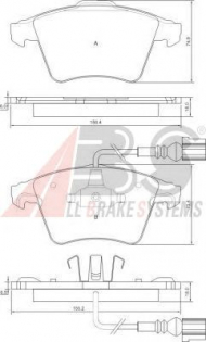 Комплект тормозных колодок A.B.S. P 85 081