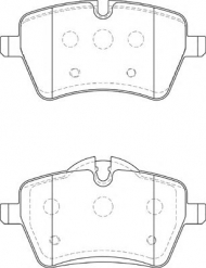 Комплект тормозных колодок NECTO FD7367A
