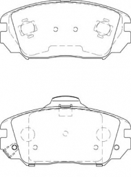 Комплект тормозных колодок NECTO FD7442A