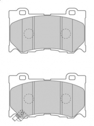 Комплект тормозных колодок NECTO FD7468A